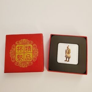 Terracotta Warriors Coaster 6pc. Set In A Red Embossed Box